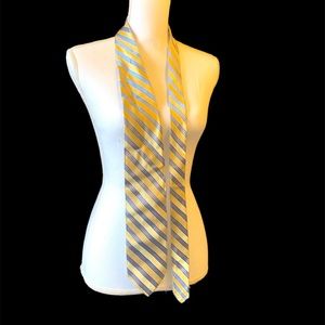 Robert Talbott Tie Multicolor Yellow Blue Diagonal Striped